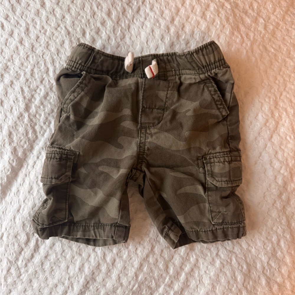 Carter's Olive Camo Cargo Shorts